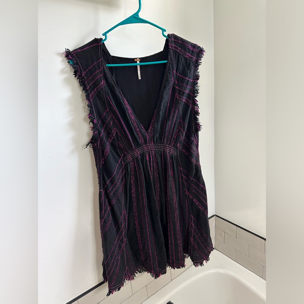 size small black Free People mini dress